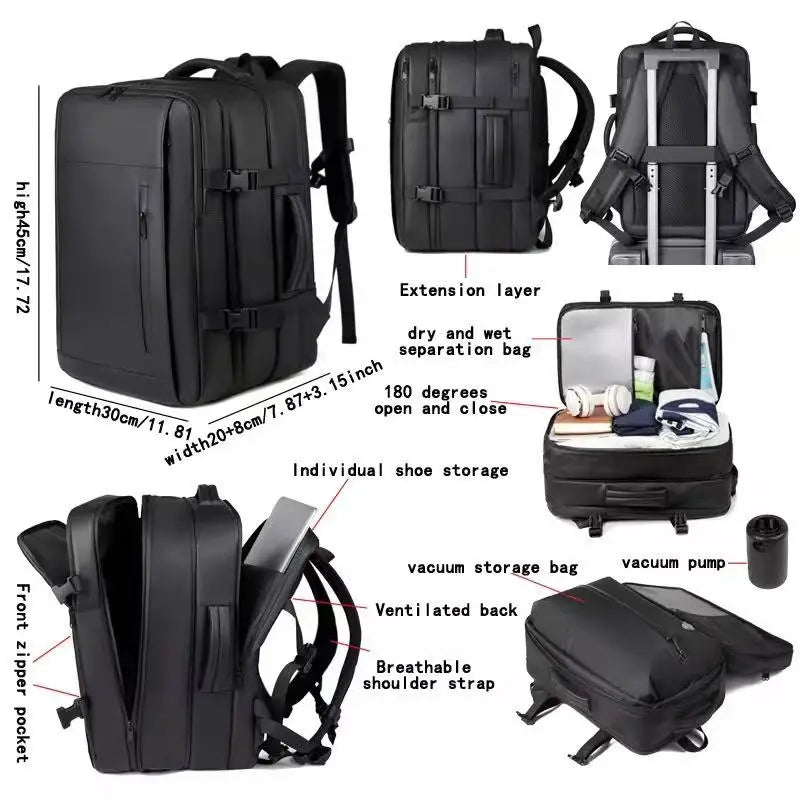 Vacuum Compression Travel Backpack