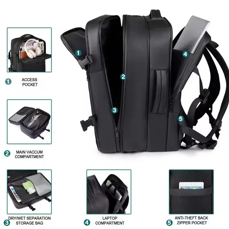 Vacuum Compression Travel Backpack