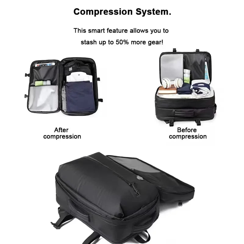 Vacuum Compression Travel Backpack